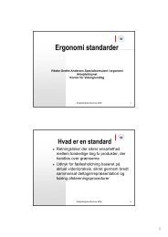 Ergonomi standarder