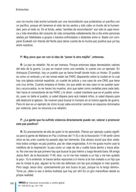 Entrevista a Juan GutiÃ©rrez: La paz no es sÃ³lo ausencia - Fuhem