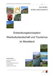 Entwicklungskonzeption Weinkulturlandschaft ... - Mosellandtouristik