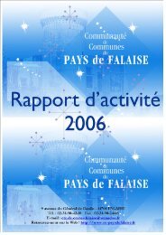 Untitled - Communauté de Communes du Pays de Falaise