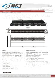 19cali Patch Panel 48x RJ45, cable organizer ... - BKT Elektronik