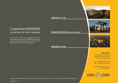 G4_FR 201307 L.pdf - Gregoire Group : GrÃ©goire (machine Ã  ...