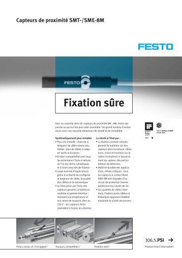 Capteurs de proximitÃ© SMT-/SME-8M Fixation sÃ»re