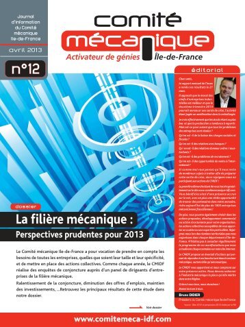 Journal d'informations nÂ°12- Avril 2013 - ComitÃ© mÃ©canique Ile-de ...