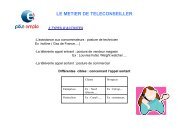 LE METIER DE TELECONSEILLER - Informetiers