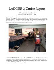 LADDER-3 Cruise Report - Marine Geoscience Data System