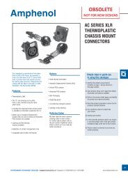 AC3FDP - Amphenol Audio connectors
