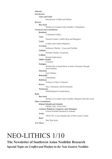 NEO-LITHICS 1/10 - ex oriente eV