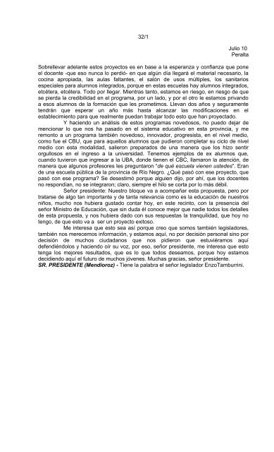 provincia de rio negro versión taquigráfica legislatura 37º periodo ...