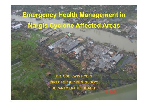 Emergency Health Management in Emergency Health Management ...