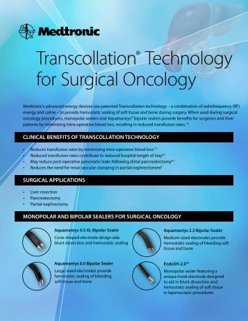 surgical oncology sellsheet.pdf - Medel