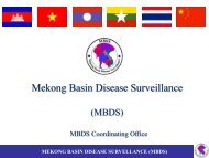 MBDS - Mekong Basin Disease Surveillance