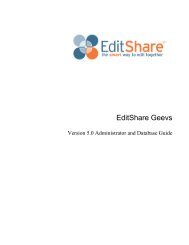 Geevs Admin 5.0 - EditShare