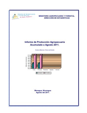 Informe de Producción Agropecuaria Acumulado a Agosto ... - magfor