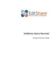 Geevs Recorder 5.0 - EditShare