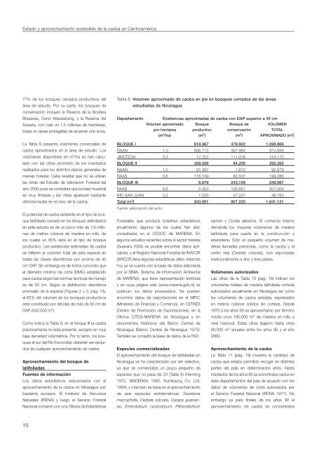 Estado y aprovechamiento sostenible de la caoba en Centroamérica