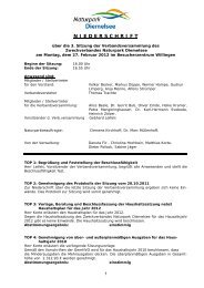 Protokoll der Sitzung der Verbandsversammlung vom 27.02.2012