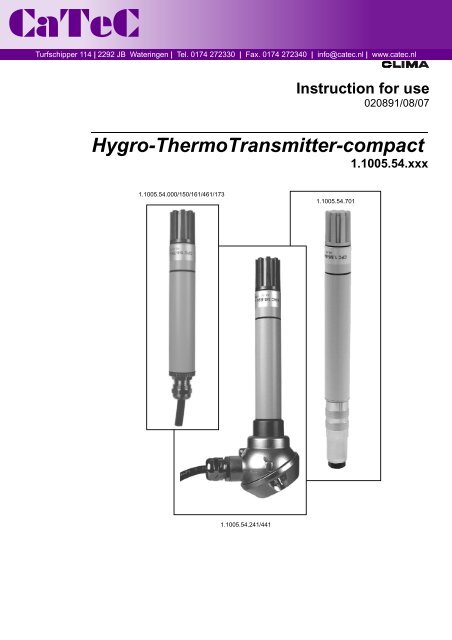 Hygro-Thermogeber compact