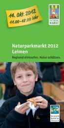 Naturparkmarkt 2012 Leimen - Naturpark Neckartal-Odenwald
