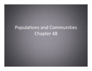 Populations and Communities Chapter 48