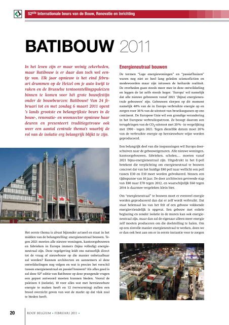 batibouw 2011 - Bouwmagazines
