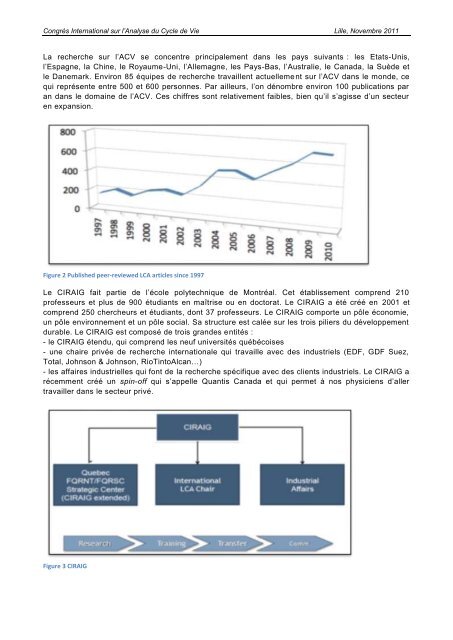 CongrÃ¨s International sur l'Analyse du Cycle de Vie Lille ... - avniR