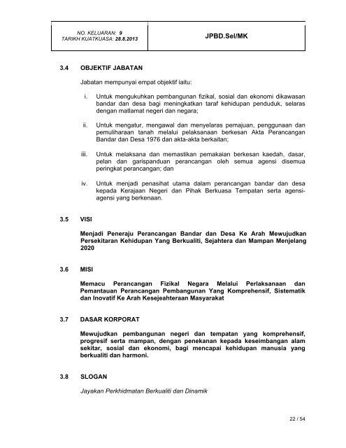 1) manual kualiti - JPBD Selangor
