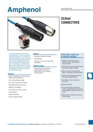 XLRnet Catalogue - Amphenol Audio connectors