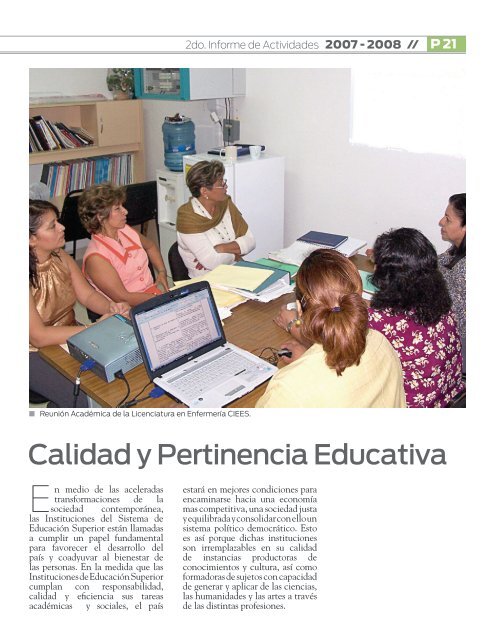 Calidad y Pertinencia Educativa - Universidad JuÃ¡rez AutÃ³noma de