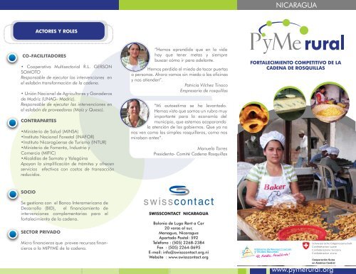 Brochure Cadena de Rosquillas SomoteÃ±as - Pymerural