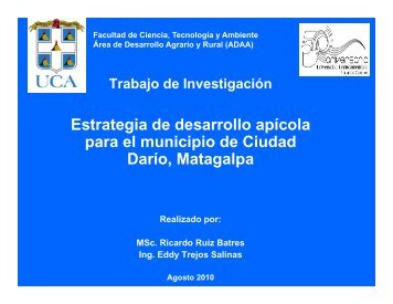 Estrategia de desarrollo apÃ­cola g p para el municipio ... - Pymerural