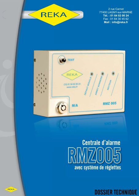 Téléchargez notre fiche produit RMZ005 PASSIVE - reka.fr