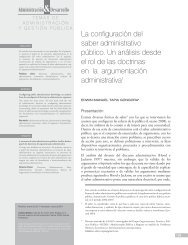 La configuraciÃ³n del saber administrativo pÃºblico. Un anÃ¡lisis desde ...