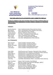 East Midlands Police Authorities - Nottinghamshire Police Authority