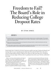 freedom to fail? The Board's role in reducing college dropout rates