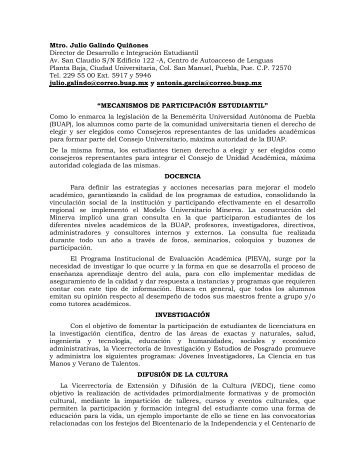 Mtro. Julio Galindo QuiÃ±ones Director de Desarrollo ... - Transparencia