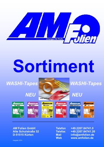 AM Folien Produktkatalog