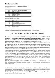 Info September 2011 - Rund um den Fühlinger See