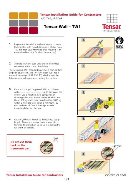 Tensar Wall â TW1