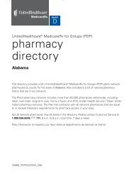 pharmacies. - UnitedHealthcare MedicareRx for Groups (PDP)