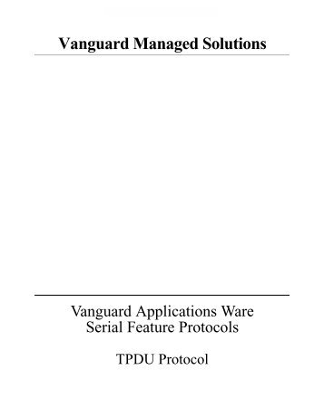 Transaction Protocol Data Unit - Vanguard Networks