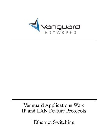 Ethernet Switching - Vanguard Networks