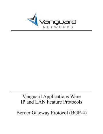 BGP-4 - Vanguard Networks