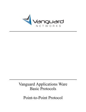Point-to-Point Protocol - Vanguard Networks