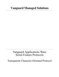 Transparent Character Oriented Protocol - Vanguard Networks