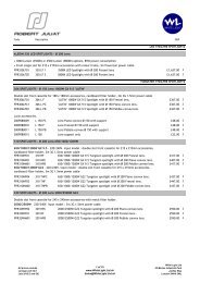 RJ Luminaires UK Price List September 2012 - WL - White Light