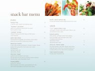 snack bar menu - Moana Surfrider