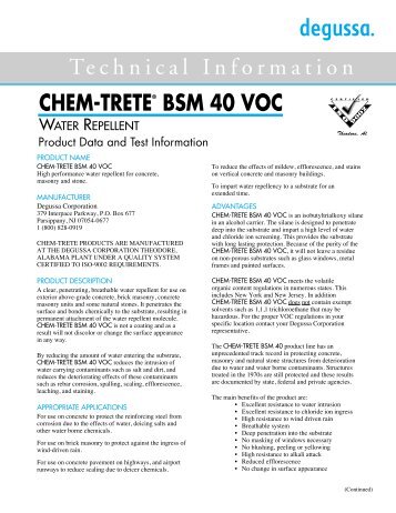SC-0009-R3 CHEMTRETE BSM 40 VOC - Sweeney Materials