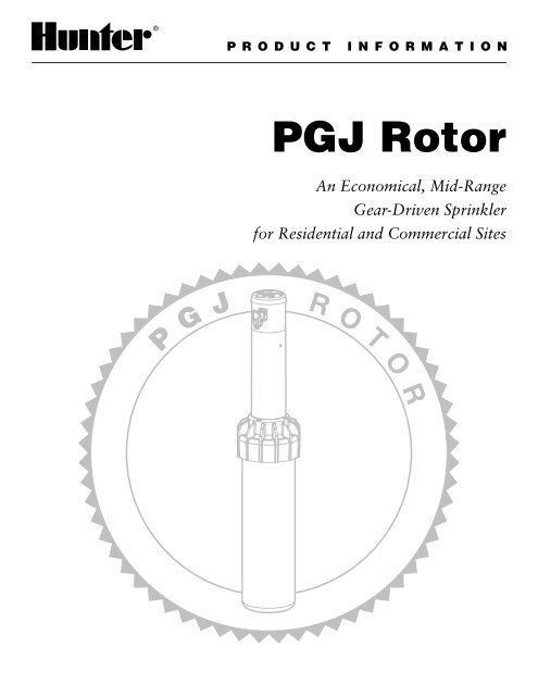 Hunter Pgp Sprinkler Nozzle Chart