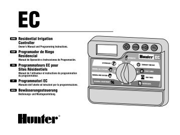 Hunter EC Controller Owner's Manual - Irrigation Direct